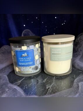 🩷♥️B2G1 FREE♥️BBW♥️Cereal Milk Soft Serve & Moonlit Goddess SGL Wick Candle Duo